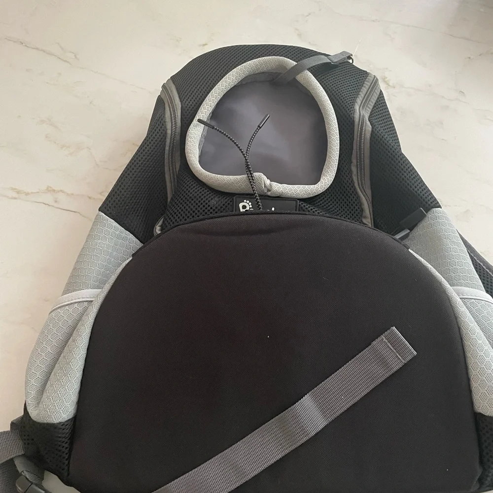 Pawaboo Black and Gray Pet Carrier Backpack